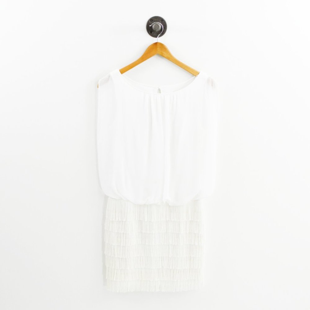 Adian Mattox Fringe Mini Dress #206-9